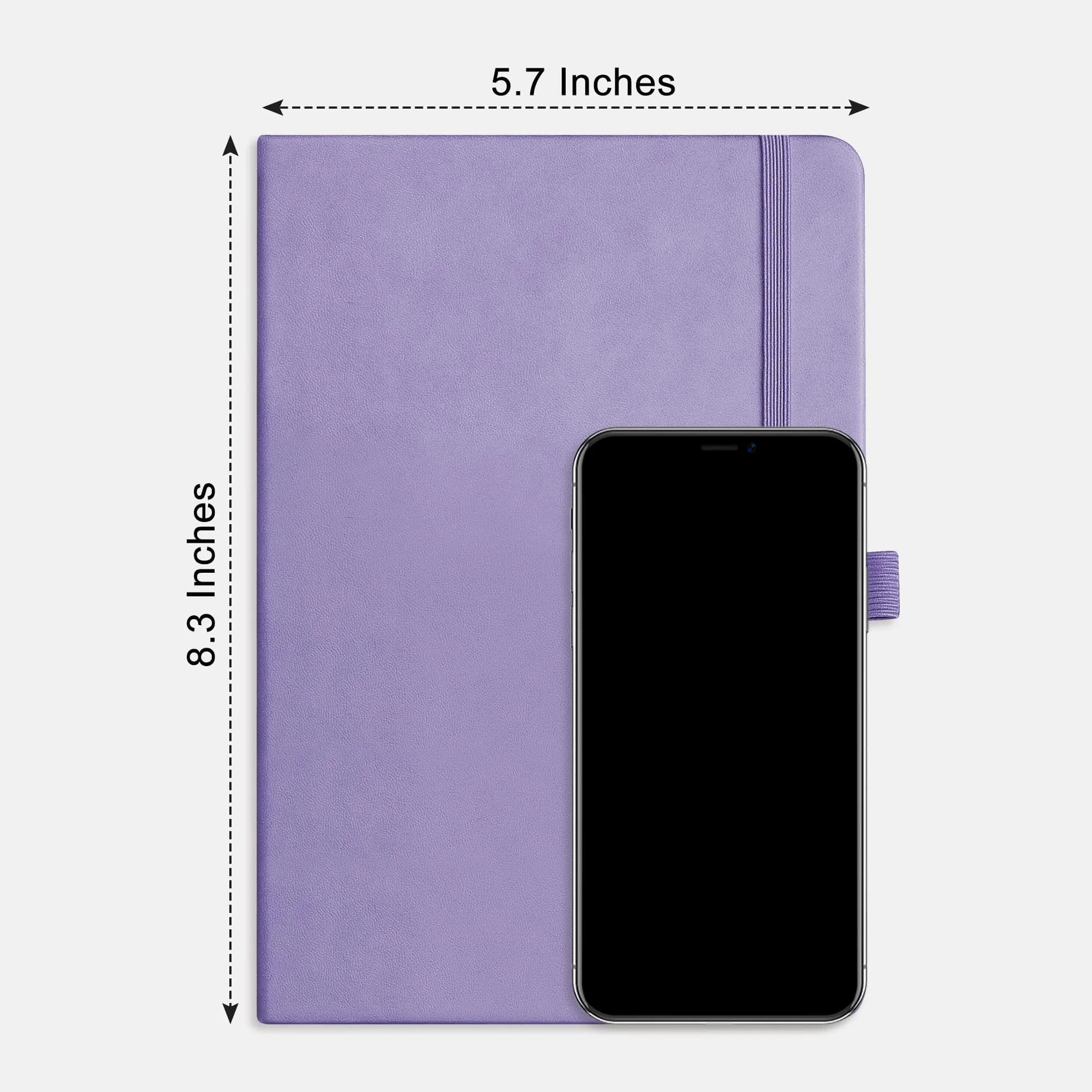 RETTACY Blank Journal Notebook A5 Purple 192 Pages | Acid-Free Paper for Smooth Writing - view 8