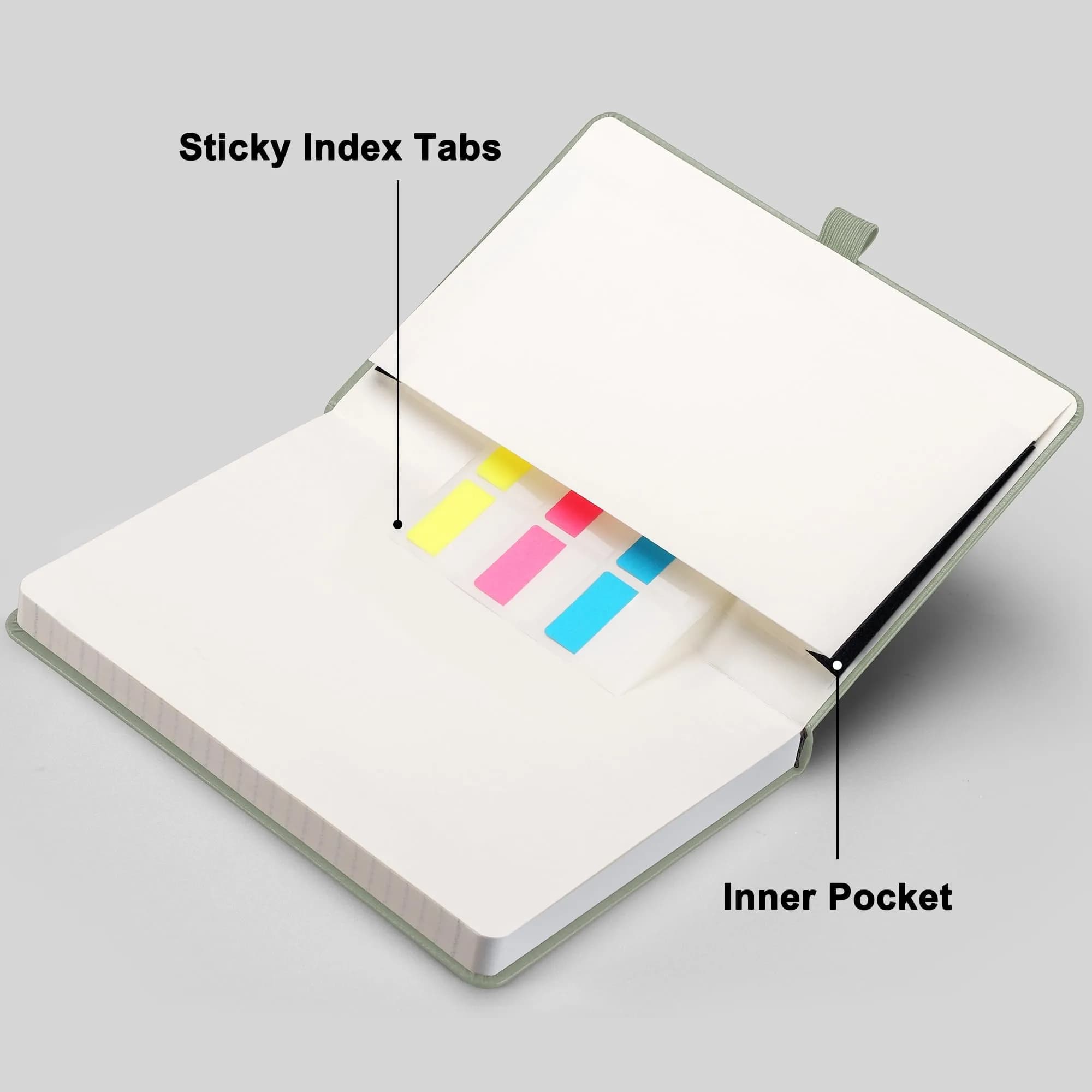 RETTACY Graph Grid Paper Notebook A5 Sage Green 192 Pages | Engineering Paper for Students - view 7