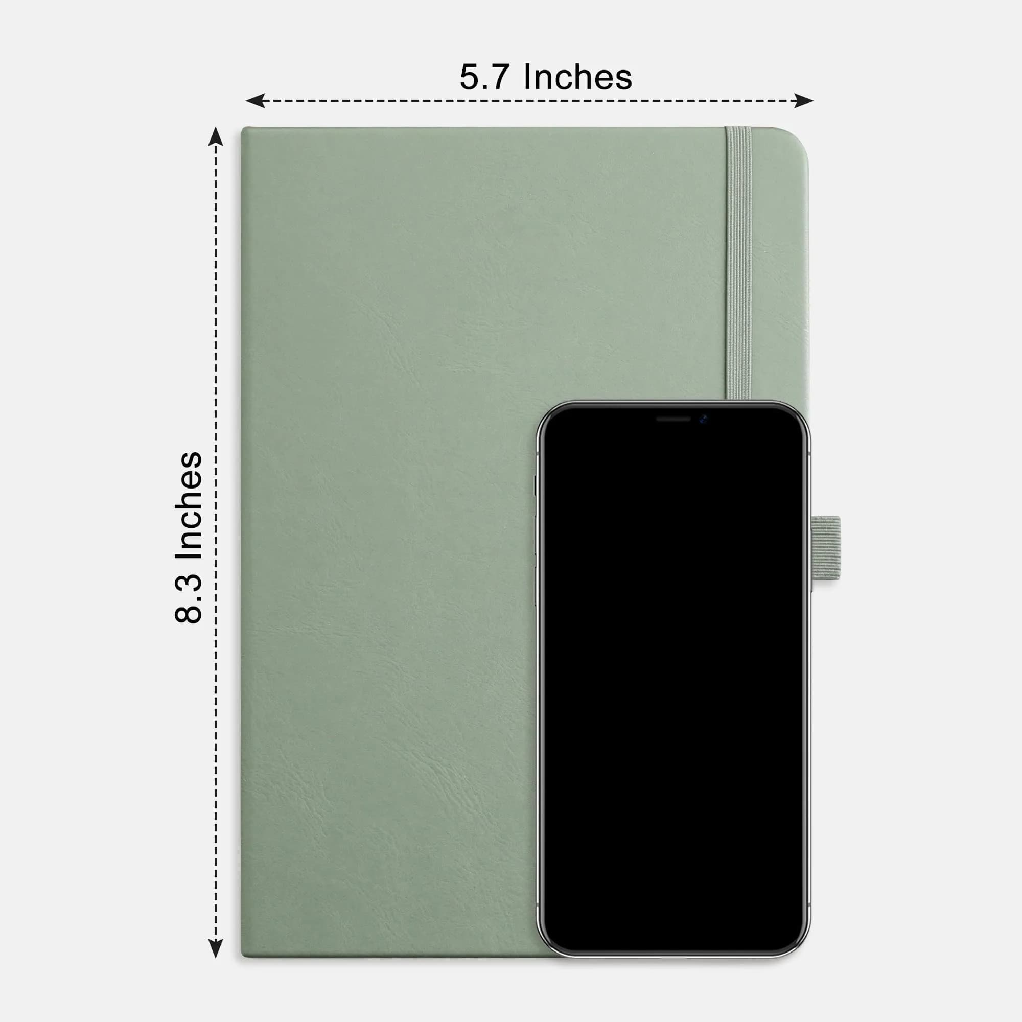 RETTACY Graph Grid Paper Notebook A5 Sage Green 192 Pages | Engineering Paper for Students - view 8