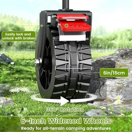 Blomoba Heavy Duty Collapsible Wagon Cart 330lbs | Large Capacity, Easy Storage & Versatile Use thumbnail 5