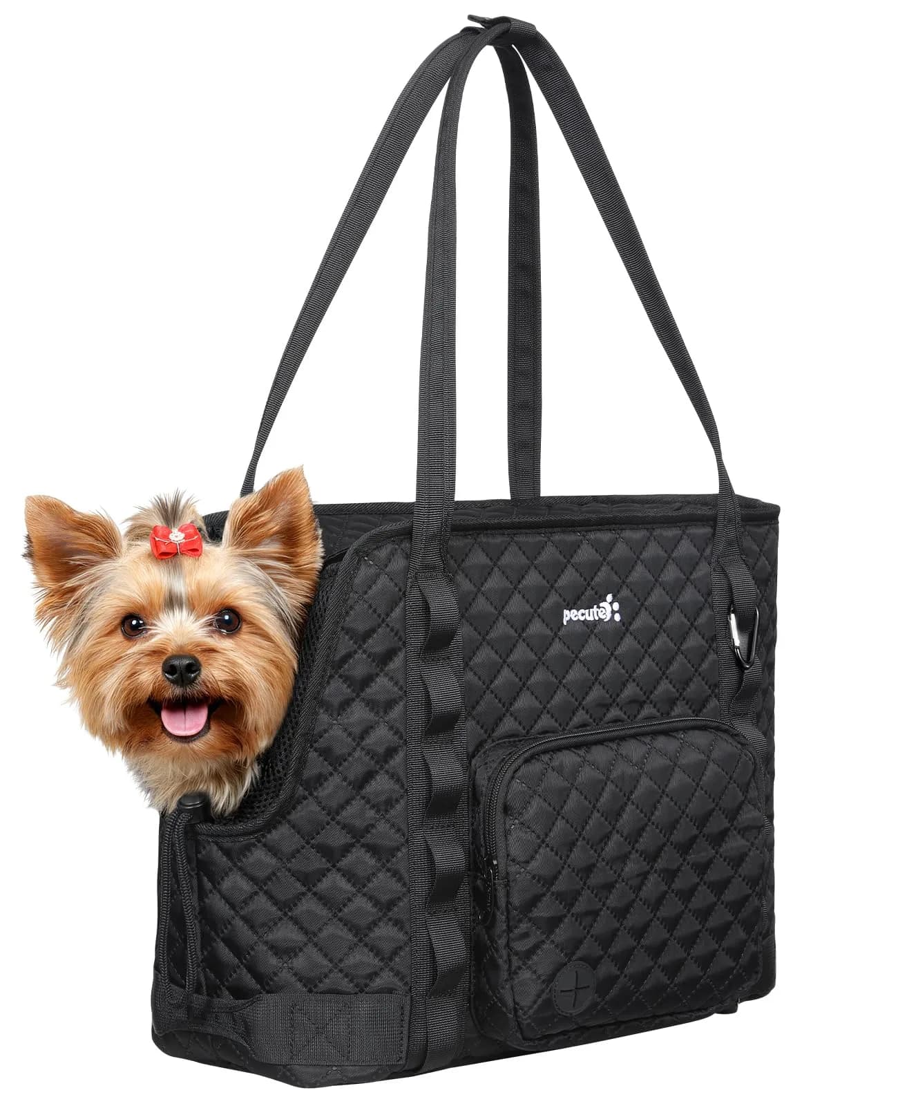 Pecute Dog Purse Carrier, Small Dog & Cat Tote Bag, Fits 5-9 lbs | Lightweight & Secure Travel Accessory