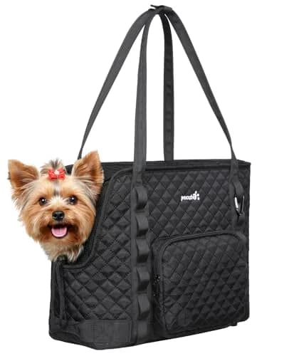 Pecute Dog Purse Carrier, Small Dog & Cat Tote Bag, Fits 5-9 lbs | Lightweight & Secure Travel Accessory thumbnail 1