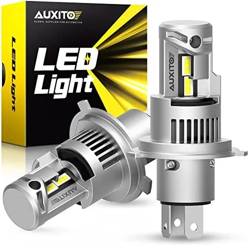 AUXITO H4 LED Bulb 6500K White 1:1 Mini Size Pack of 2 | Plug and Play Headlight Upgrade thumbnail 1