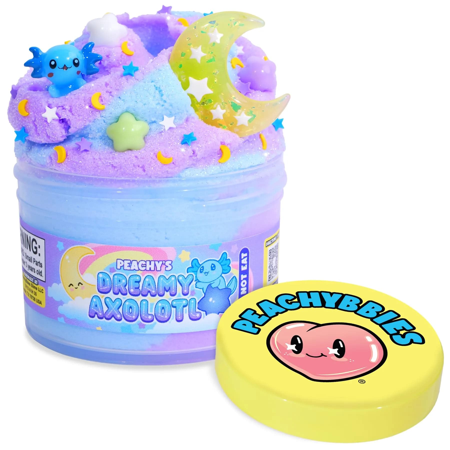 PEACHYBBIES Dreamy Axolotl Cloud Slime 207ml (7 oz) | Handmade USA Premium Scented Toy — Dreamy Axolotl