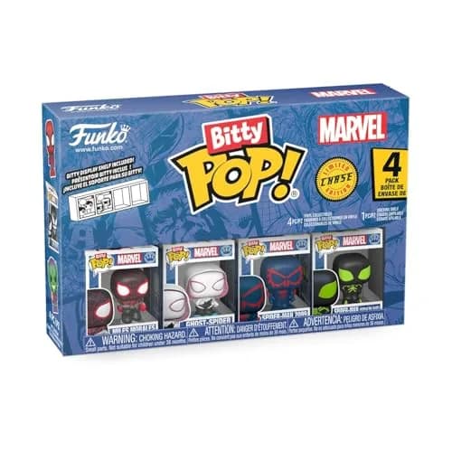 Funko Bitty POP! Miles Morales 4-Pack 2.3 cm (0.9 in) | Marvel Collectible Figures with Display Case thumbnail 1