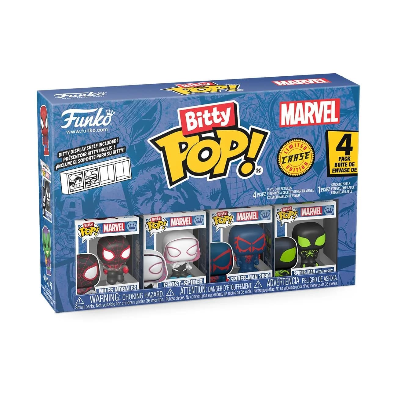 Funko Bitty POP! Miles Morales 4-Pack 2.3 cm (0.9 in) | Marvel Collectible Figures with Display Case - main product image