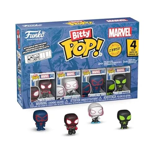Funko Bitty POP! Miles Morales 4-Pack 2.3 cm (0.9 in) | Marvel Collectible Figures with Display Case thumbnail 2