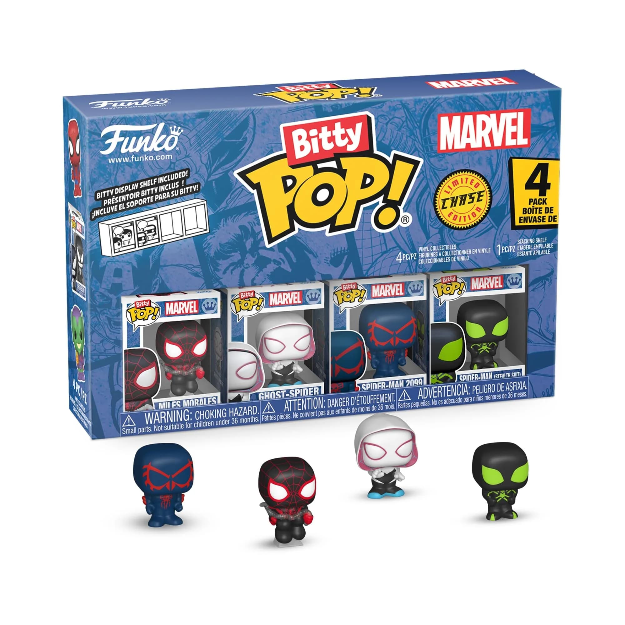 Funko Bitty POP! Miles Morales 4-Pack 2.3 cm (0.9 in) | Marvel Collectible Figures with Display Case - view 2