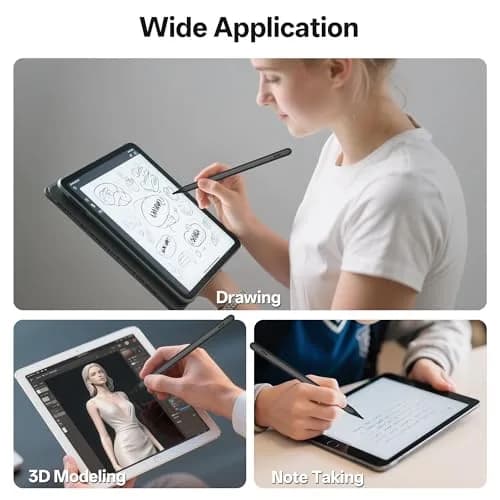 ANYQOO Active Stylus Pen for iPad 2018-2026 | Tilt Sensitivity, Palm Rejection, 20H Battery, Magnetic, Fast Charging thumbnail 8