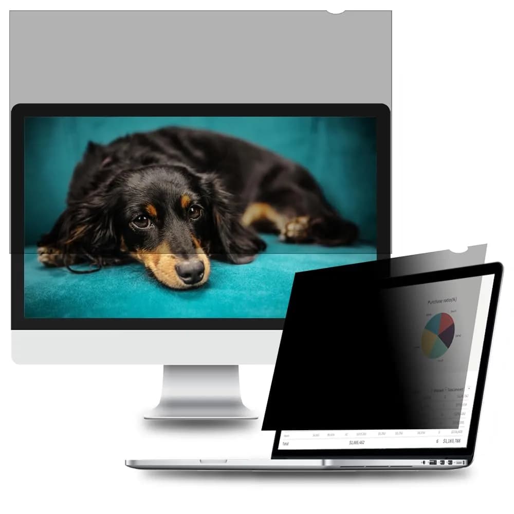 WELINC 24" 16:9 Privacy Screen Filter Anti-Glare Blue Light Protect | Frameless, Lightweight - main product image