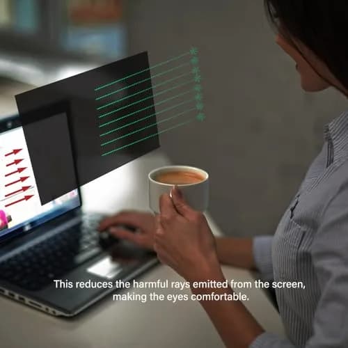 WELINC 24" 16:9 Privacy Screen Filter Anti-Glare Blue Light Protect | Frameless, Lightweight thumbnail 5