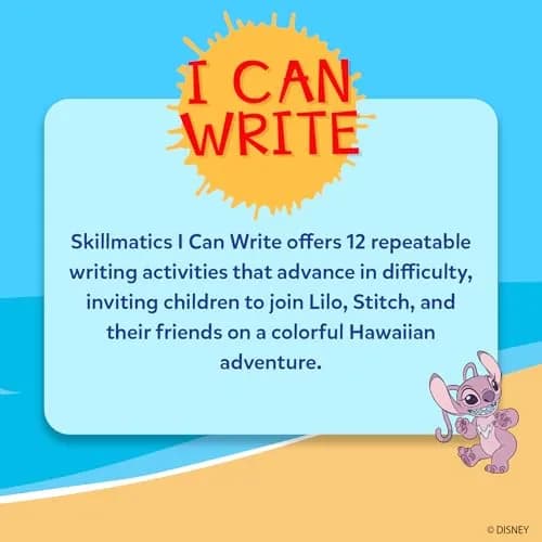 Skillmatics I Can Write Disney's Lilo & Stitch Activity Mats 27 x 38 cms (10.5 x 15 inches) | Educational Writing Game for Kids thumbnail 8