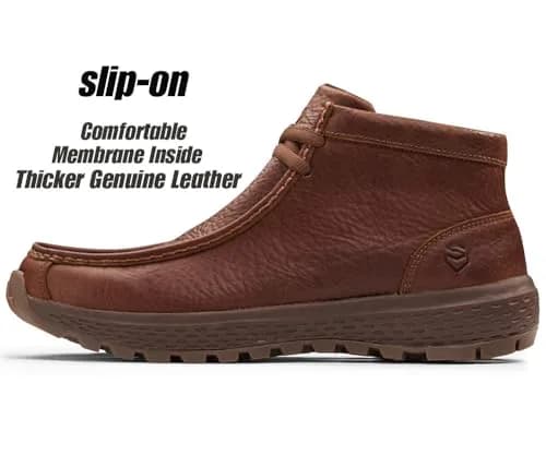 SUREWAY Men's Chukka Boots Lightweight Moc Toe Work Boots | Casual & Durable Support (70-120 chars) thumbnail 2