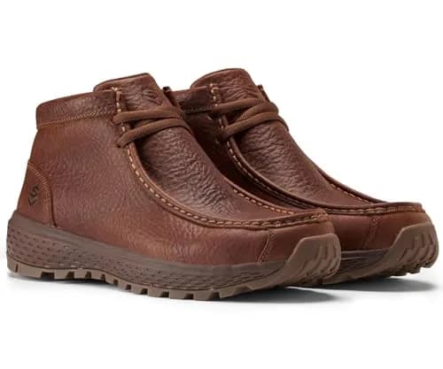 SUREWAY Men's Chukka Boots Lightweight Moc Toe Work Boots | Casual & Durable Support (70-120 chars) thumbnail 3
