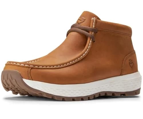SUREWAY Men's Lightweight Chukka Boots with Moc Toe & Rubber Sole | 8.5 US (25.4 cm) thumbnail 1
