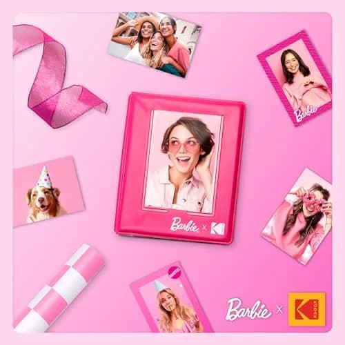 KODAK Barbie 64-Photo Mini Photo Album with Transparent Window Cover | Durable Pink Album for 2x3” Photos thumbnail 5