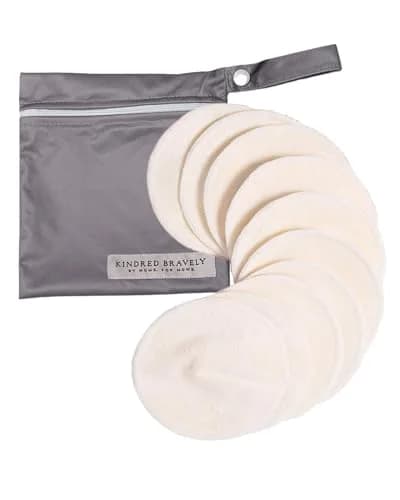Kindred Bravely Organic Reusable Nursing Pads 10 Pack | OEKO-TEX Certified for Sensitive Skin — Regular Twilight