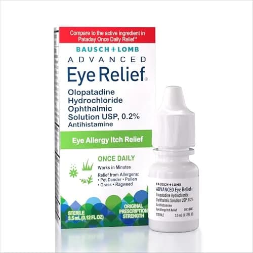 Bausch + Lomb Advanced Eye Relief Eye Drops, 0.12 Fl Oz | Allergy Itch Relief for Eyes thumbnail 1