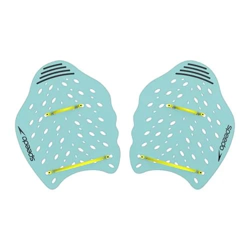 Speedo Unisex-Adult Swim Training Power Plus Paddles | Wide Surface, Water Flow Holes, Removable Straps thumbnail 1