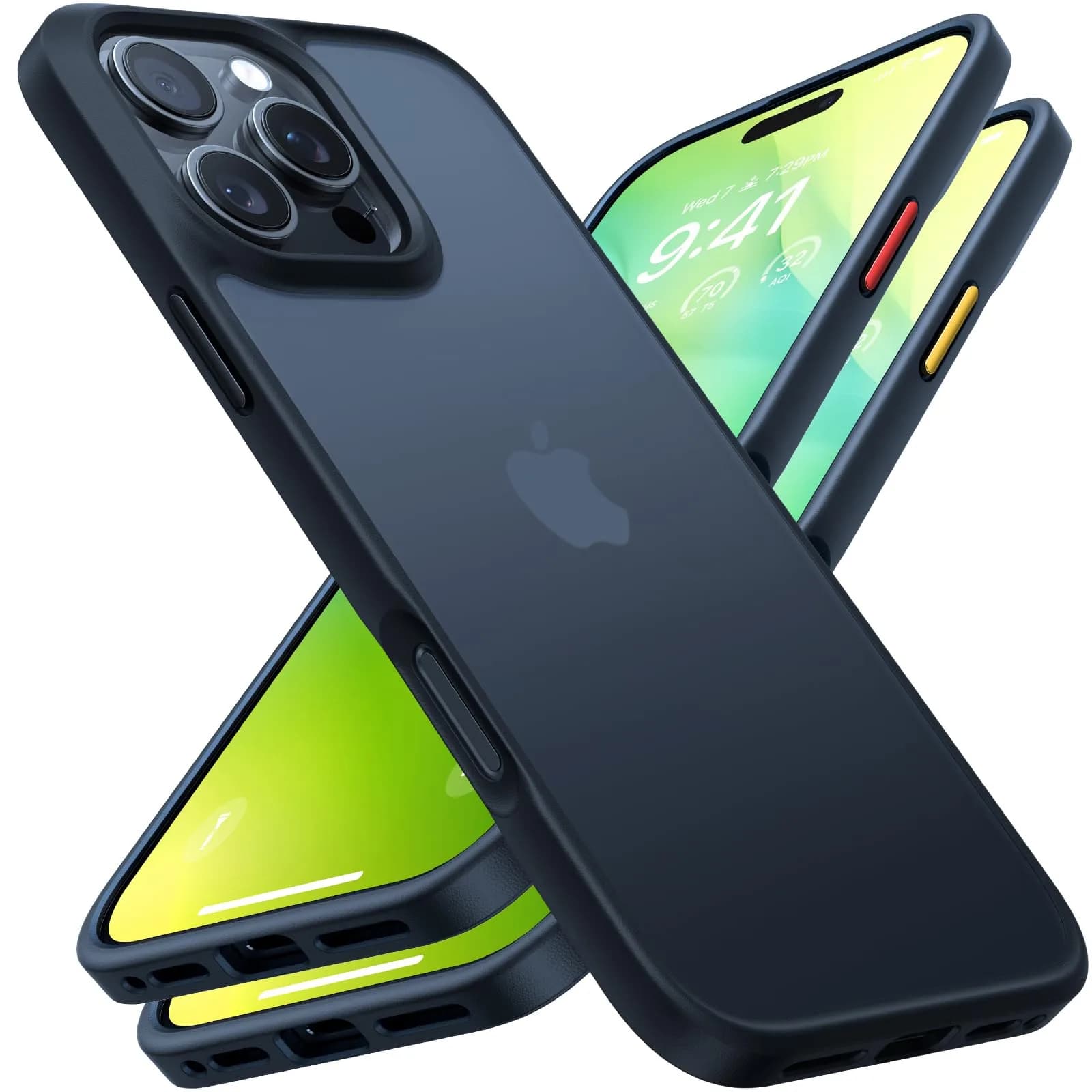 TORRAS Guardian Case for iPhone 16 Pro 6.3inch (159mm x 76mm x 11mm) | Military-Grade Drop Protection — Black