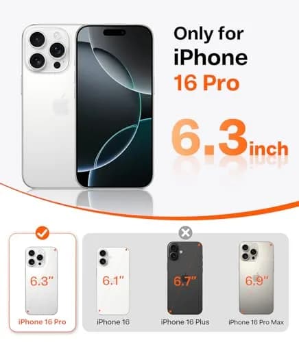 TORRAS Guardian Case for iPhone 16 Pro 6.3inch (159mm x 76mm x 11mm) | Military-Grade Drop Protection thumbnail 4