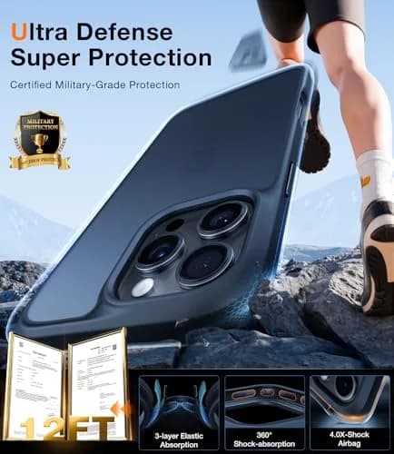 TORRAS Guardian Case for iPhone 16 Pro 6.3inch (159mm x 76mm x 11mm) | Military-Grade Drop Protection thumbnail 2