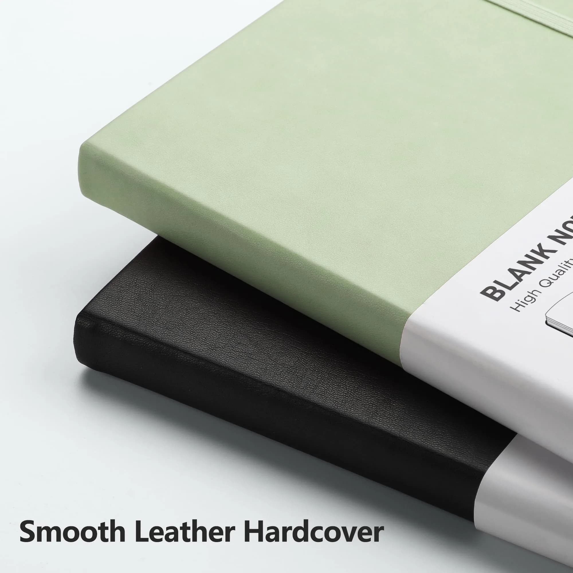 RETTACY Blank Journal Notebook A5 (5.7'' x 8.3'') 192 Pages Light Green | Acid-Free Paper Notebook for Professionals - view 4