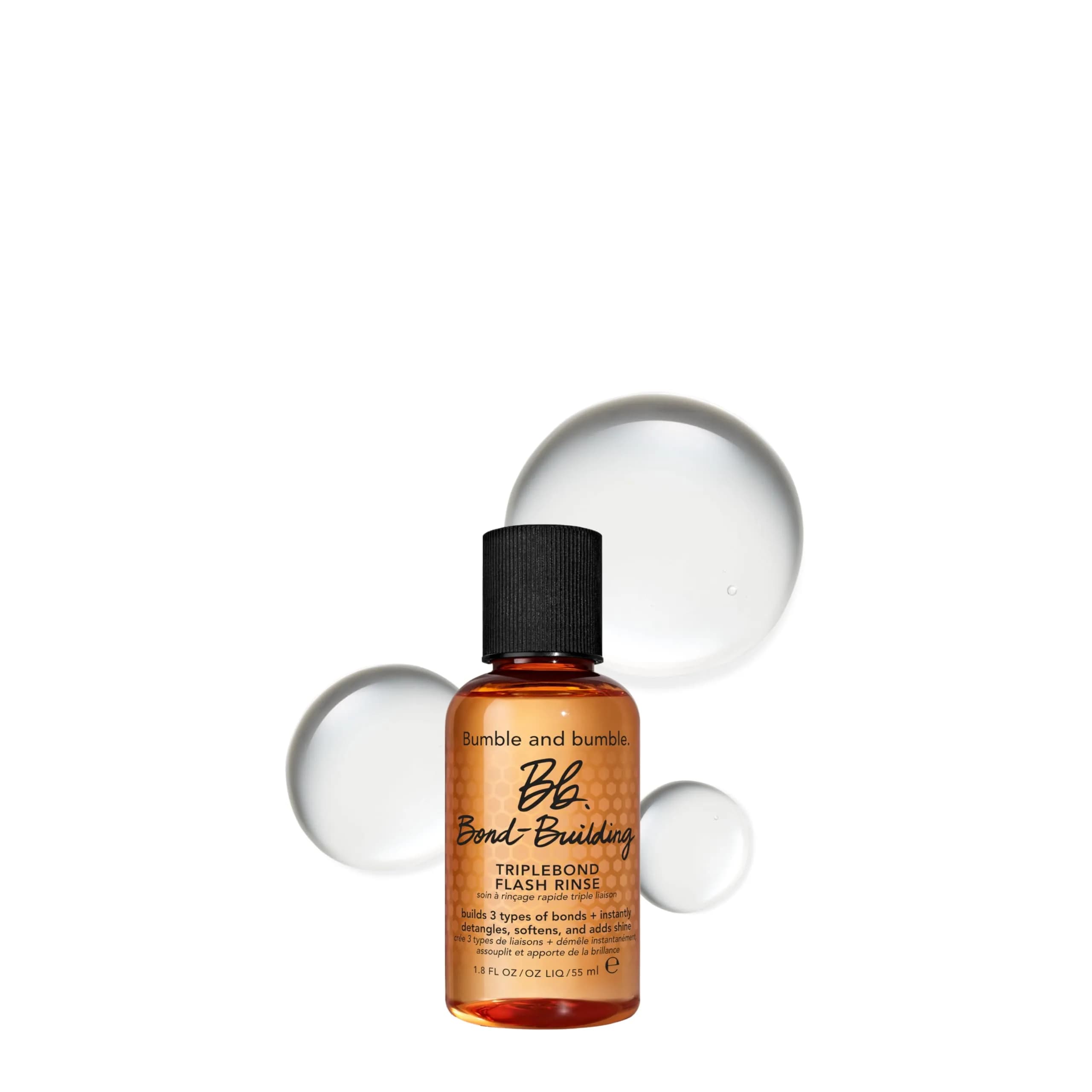 Bumble and bumble. Bond-Building TripleBond Flash Rinse 1.8 Fl Oz | Fortifies & Adds 2x Shine for Damaged Hair — 1.8 Fl Oz