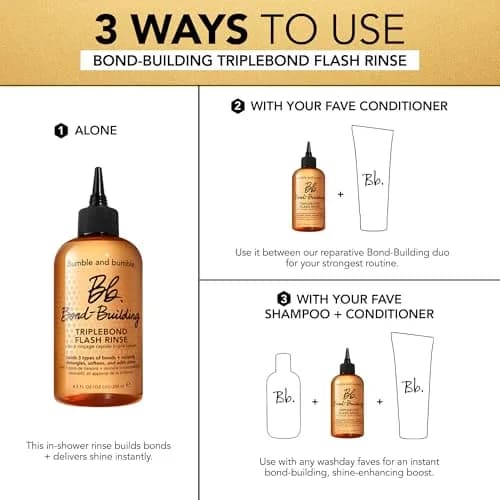Bumble and bumble. Bond-Building TripleBond Flash Rinse 1.8 Fl Oz | Fortifies & Adds 2x Shine for Damaged Hair thumbnail 3