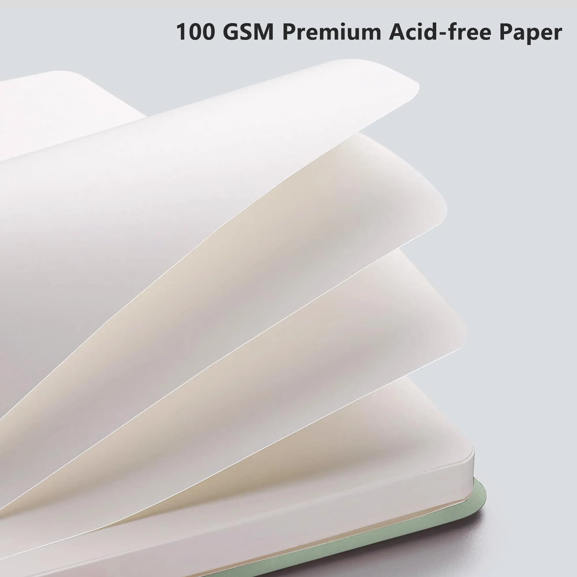 RETTACY Blank Journal Notebook A5 Sage Green 192 Pages | Acid-Free Paper for Smooth Writing - view 3