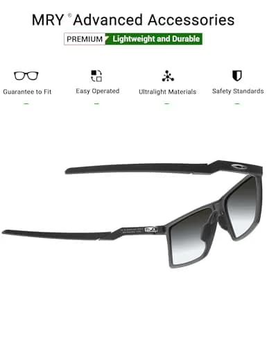 Mryok Replacement Earsocks for Oakley Futurity Sun OO9482 / Futurity OX8052 Sunglasses - Black | Impact-Resistant Fit thumbnail 3
