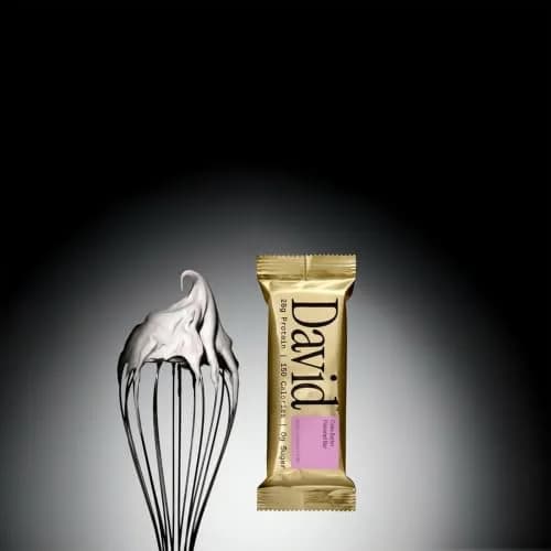 David Protein Bar Cake Batter | 28g Protein | 12 Pack | Gluten Free, Low Sugar, High Protein thumbnail 3
