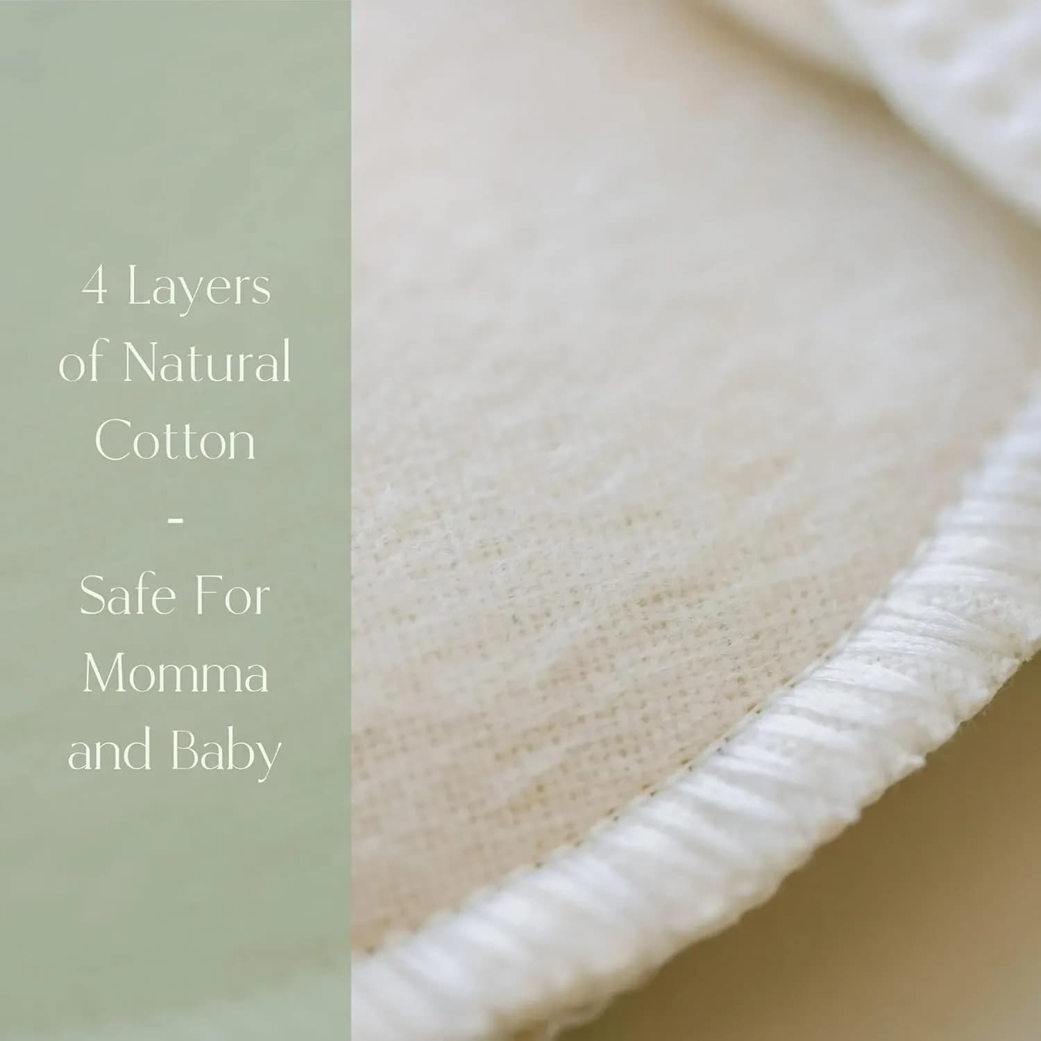 NuAngel Natural Cotton Washable Nursing Pad | Organic Fabric for Breastfeeding Moms - view 5