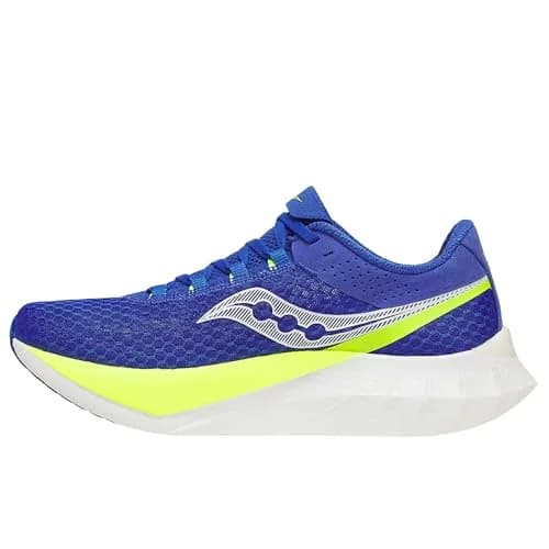 Saucony Endorphin Pro 4 Running Shoes in Lapis/Citron | Carbon Plate & Dual Foam Cushioning for Race & Speed Training thumbnail 1