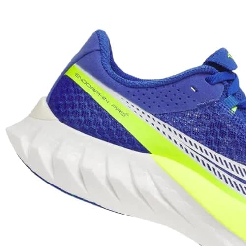 Saucony Endorphin Pro 4 Running Shoes in Lapis/Citron | Carbon Plate & Dual Foam Cushioning for Race & Speed Training thumbnail 7