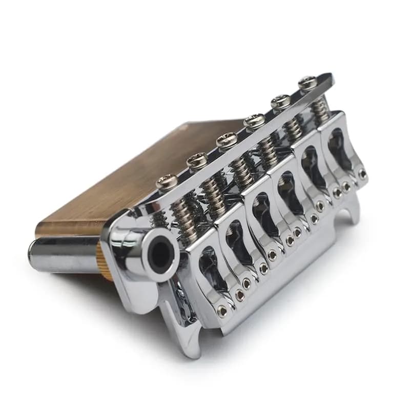 SAPHUE Guitar Tremolo Bridge 54.5mm (2.15 inches) with Brass Block and Chrome Finish | Fits Squier Strat Style Electric Guitars thumbnail 8