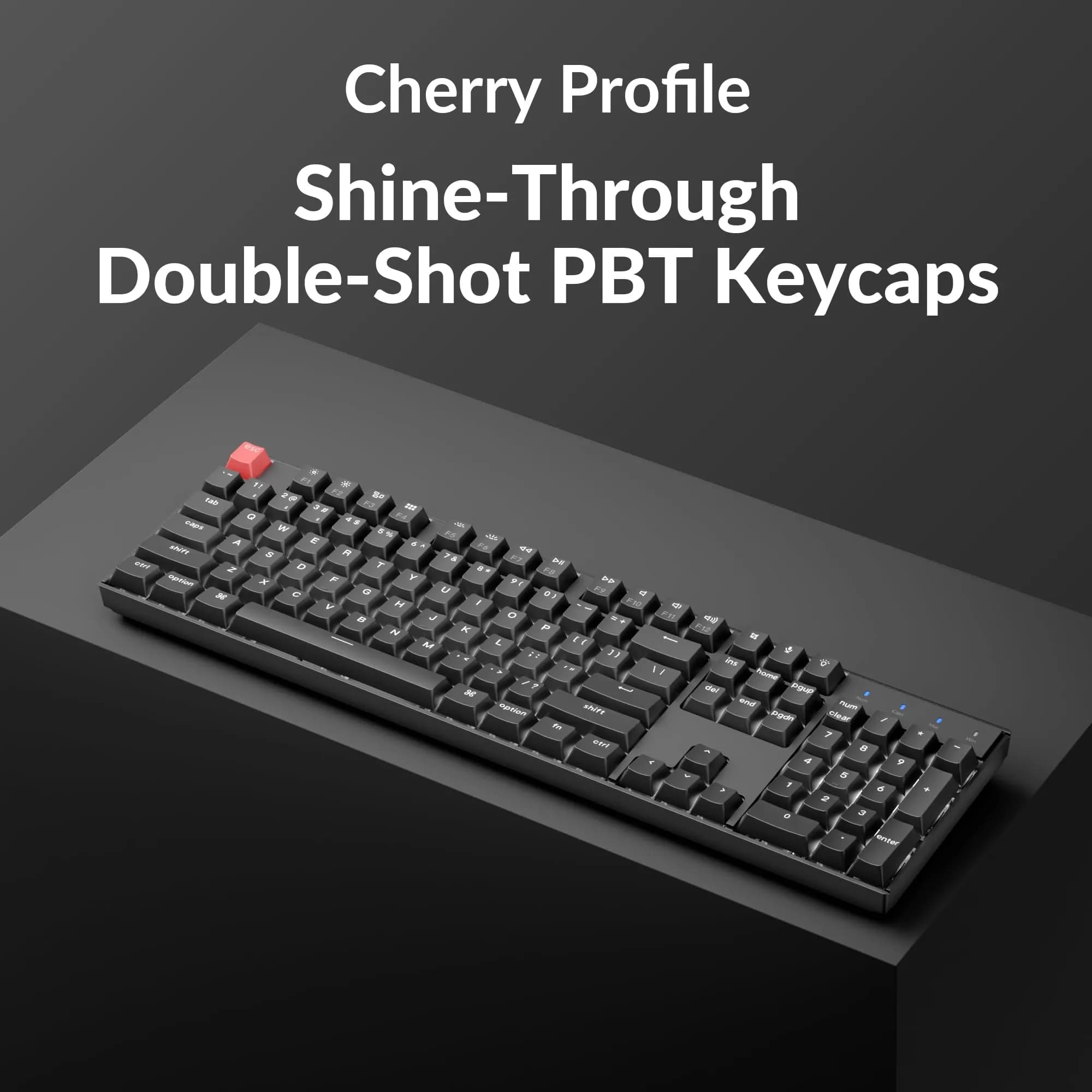 Keychron K10 Version 2 Full Size 104 Keys Wireless Mechanical Keyboard with Super Banana Switch | 17.32 inches (43.99 cm) - view 6