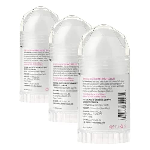 Crystal Essence Mineral Deodorant Stick Unscented 25.5ml (0.85 Fl Oz) | 24-Hour Odor Protection thumbnail 1