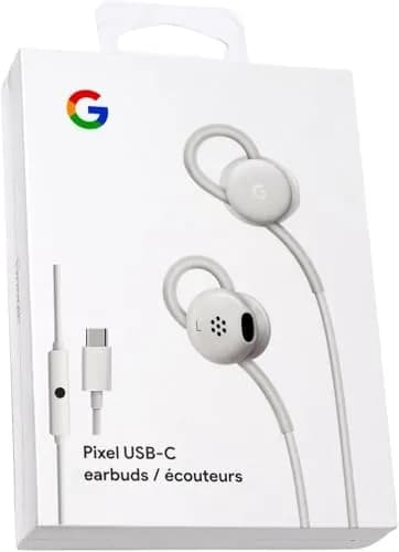 Google Wired Earbuds USB-C, White | Compatible with Type-C Phones, Inline Controls thumbnail 1