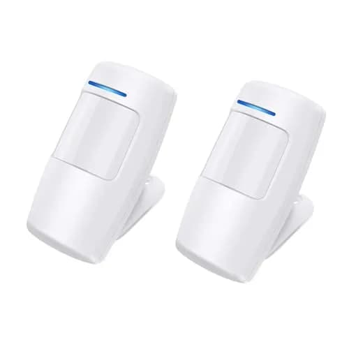 tolviviov Motion Sensor 2 Pack | Compatible with tolvioviov Home Alarm System | White, Wall Mount, Battery Powered thumbnail 1