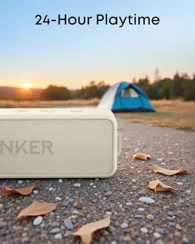 Anker Soundcore 2 Portable Bluetooth Speaker, 12W Stereo Sound, IPX7 Waterproof | 24-Hour Playtime thumbnail 6