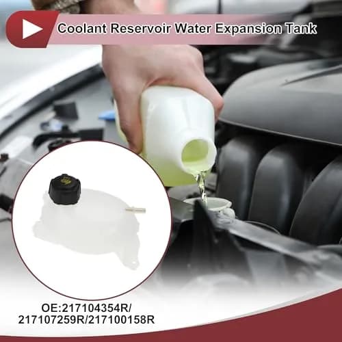 HEROFFIX Coolant Water Expansion Tank 217104354R for Renault Clio MK4 12-on | Direct Replacement PP White 20x14x13cm thumbnail 2