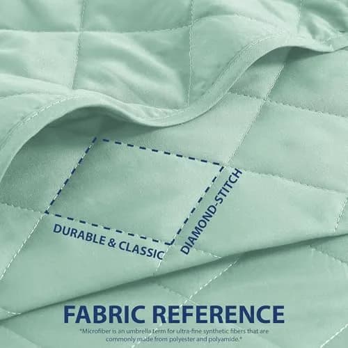Cathay Home Basic Bedding All Season Microfiber Diamond-Stitch Quilt Set King/Cal King | Elegant & Versatile (70-120 chars) thumbnail 3