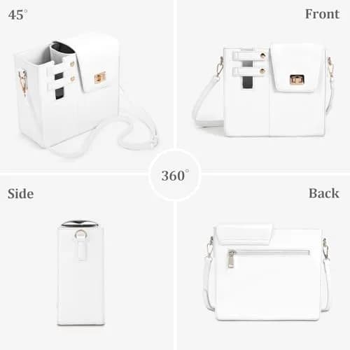 BBIQI Crossbody Water Bottle Purse for 40oz Tumbler Waterproof Faux Leather Adjustable Strap thumbnail 7