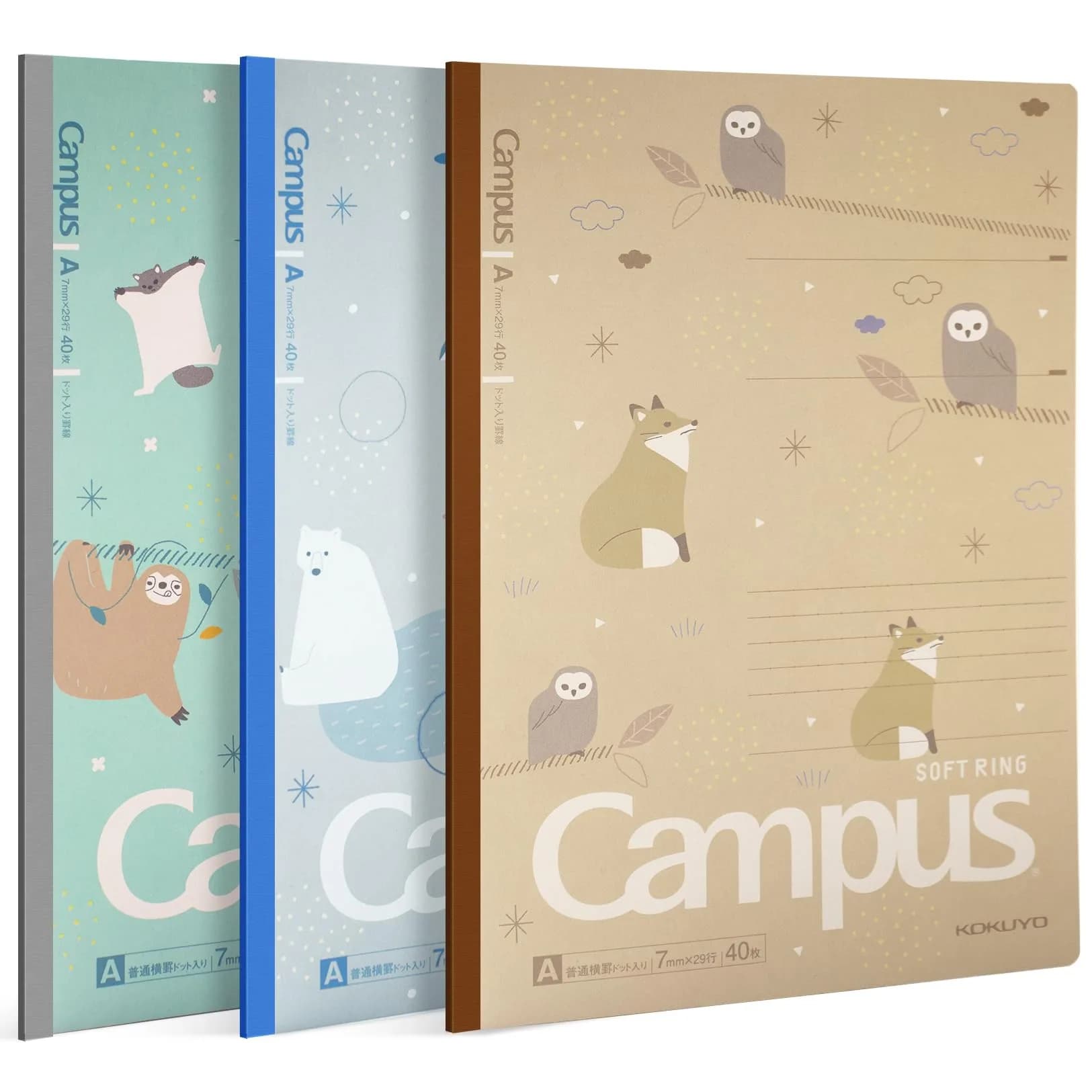 KOKUYO B5 Composition Notebooks 3 Pack | Bleed-Resistant Paper for School & Office — Mofu