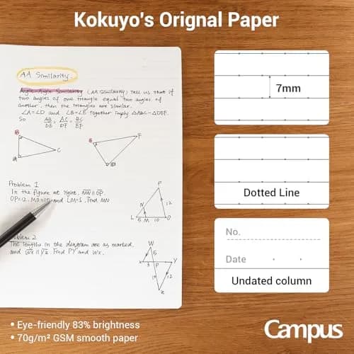 KOKUYO B5 Composition Notebooks 3 Pack | Bleed-Resistant Paper for School & Office thumbnail 6