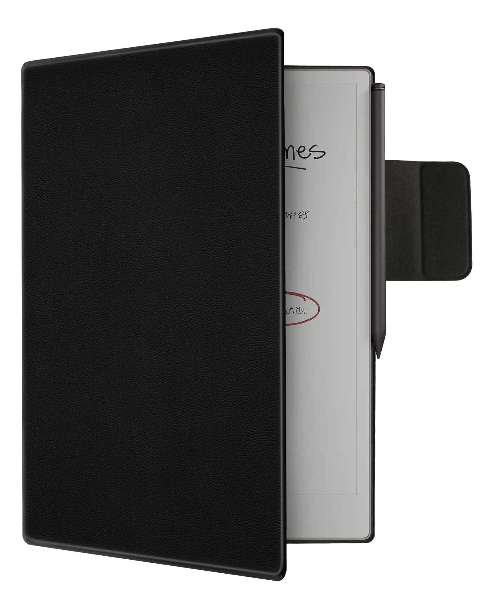 WALNEW Magnetic Folio Case for 11.8" Remarkable Paper Pro 2024 | Slim, Auto Wake/Sleep, Pen Clasp — Black