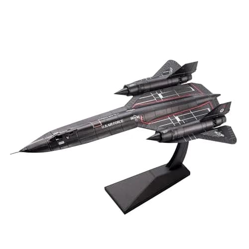 Piececool SR-71 Blackbird Metal Aircraft Model Kit 84 Pieces | Challenging 3D Metal Puzzle for Adults & Teens thumbnail 7