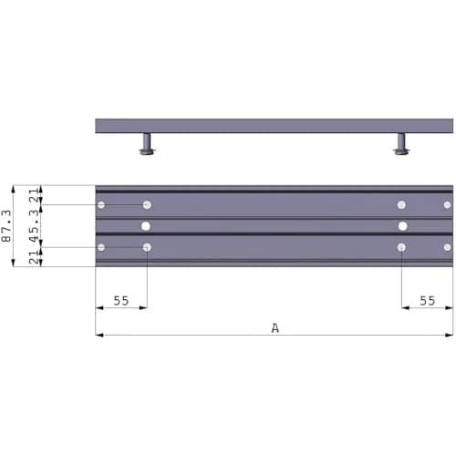 Omge Table Mechanism 600 mm | 270° Rotatable Swivel Plate, Black, Load Capacity 120 kg thumbnail 4
