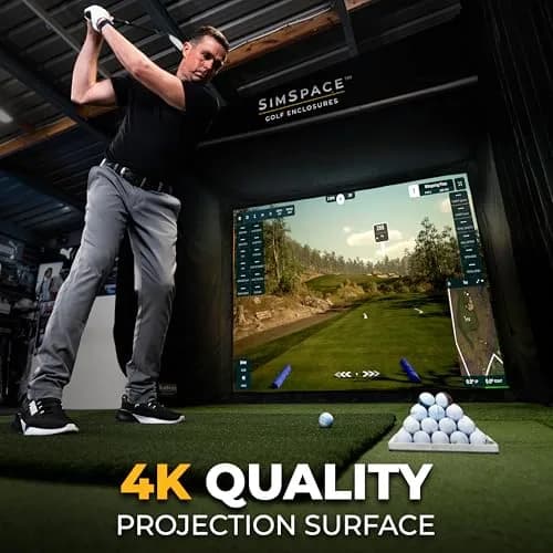 SimSpace Elite Impact Screen 3.3 x 3 m | Premium Golf Simulator Screen for Home Use thumbnail 4